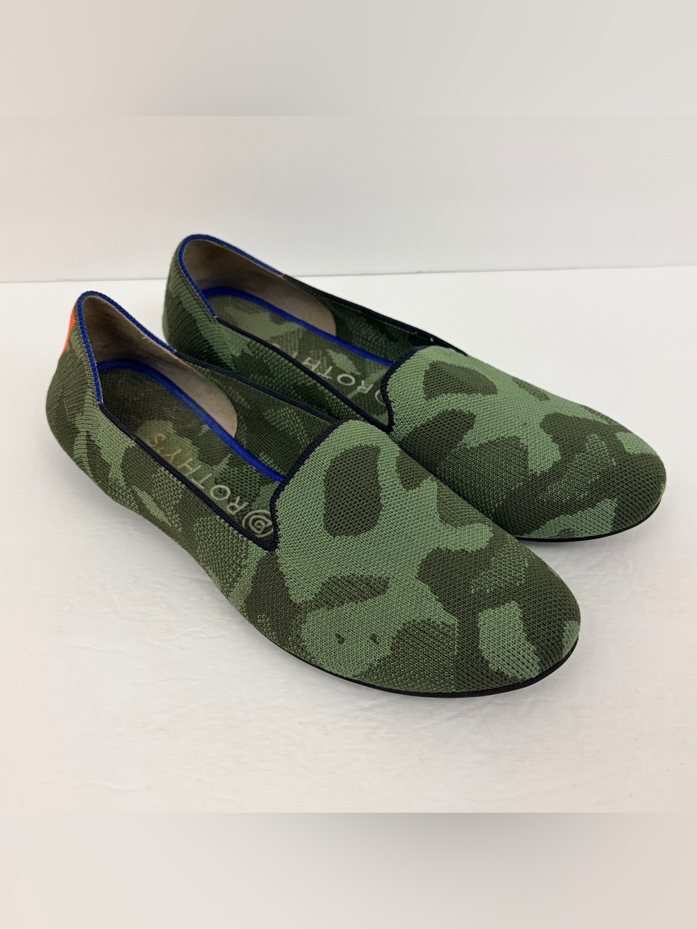 Rothy's The Loafer Olive Camo Womens 9